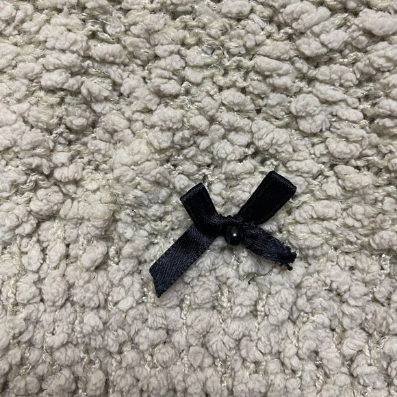 ANIINA Chunky Metallic Bow Sweater Size M/L - Picture 6 of 10